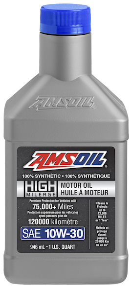 AMSOIL 10W-30 100% Synthetic High-Mileage Motor Oil